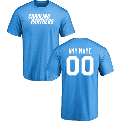 Men Carolina Panthers Design-Your-Own Short Sleeve Custom NFL T-Shirt